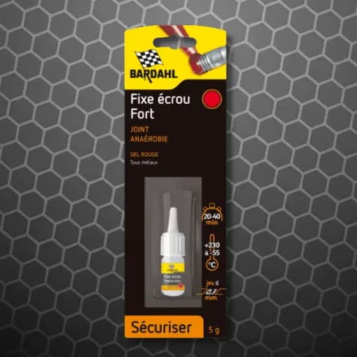 Fixe Ecrou Fort rouge